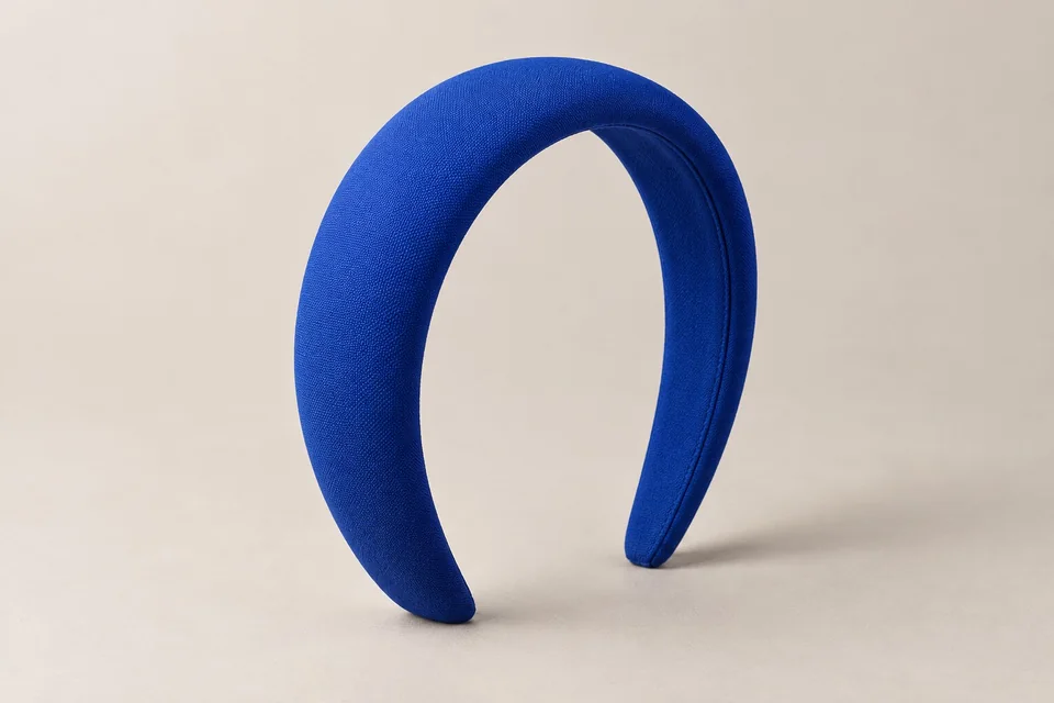 Cobalt blue padded headband