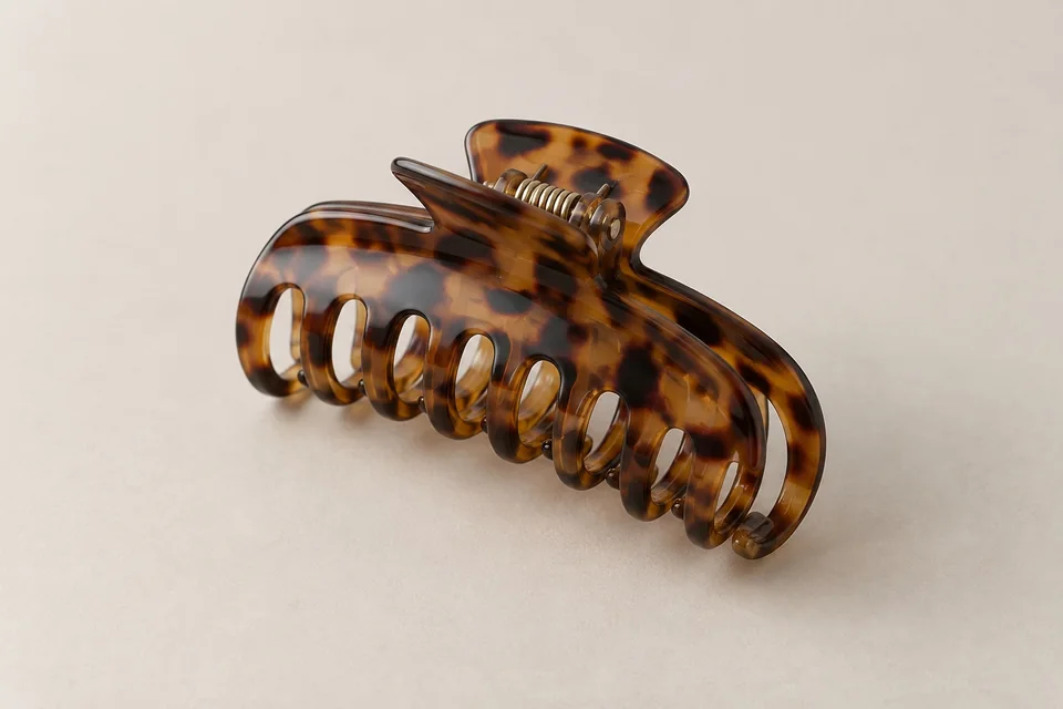 Tortoiseshell-look hair claw clip